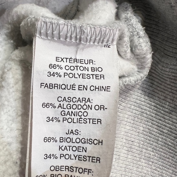 Vuori Restore Oversized Full Zip Hoodie Pale Grey Heather Medium - Picture 7 of 12